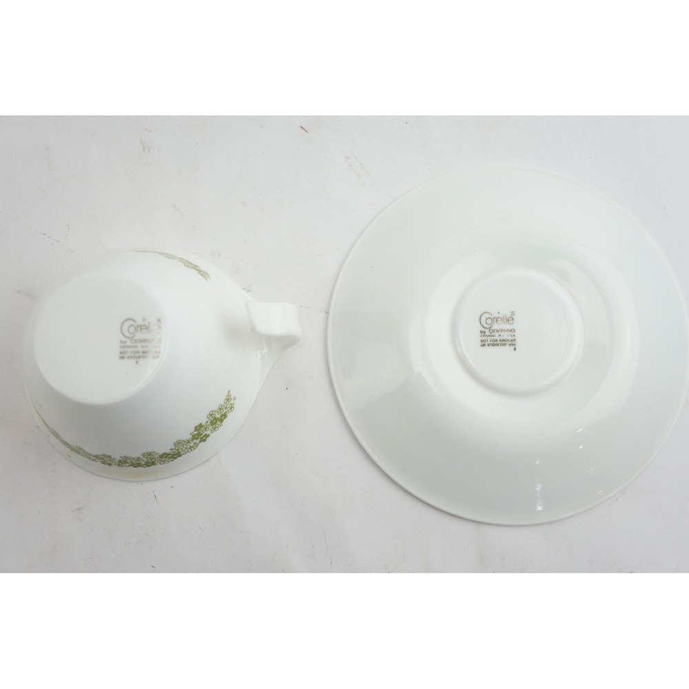 Corning Corelle Cup & Saucer Set Spring Blossom Crazy Daisy 12 Piece VGC - Picture 4 of 7